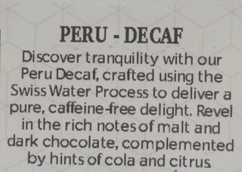 PERU DECAF SWP ORGANIC - Image 5